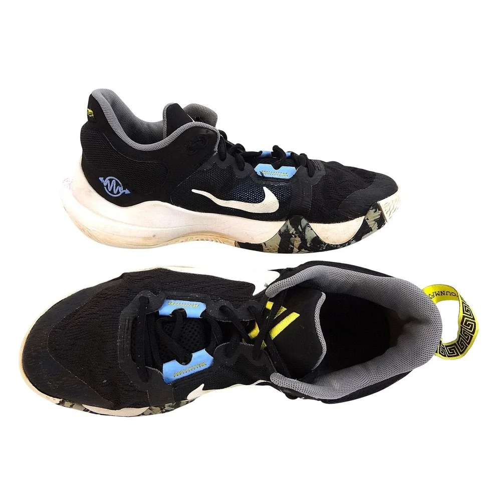 Nike Giannis Immortality‎ 34 Basketball Shoes Men US 9 Black Yellow